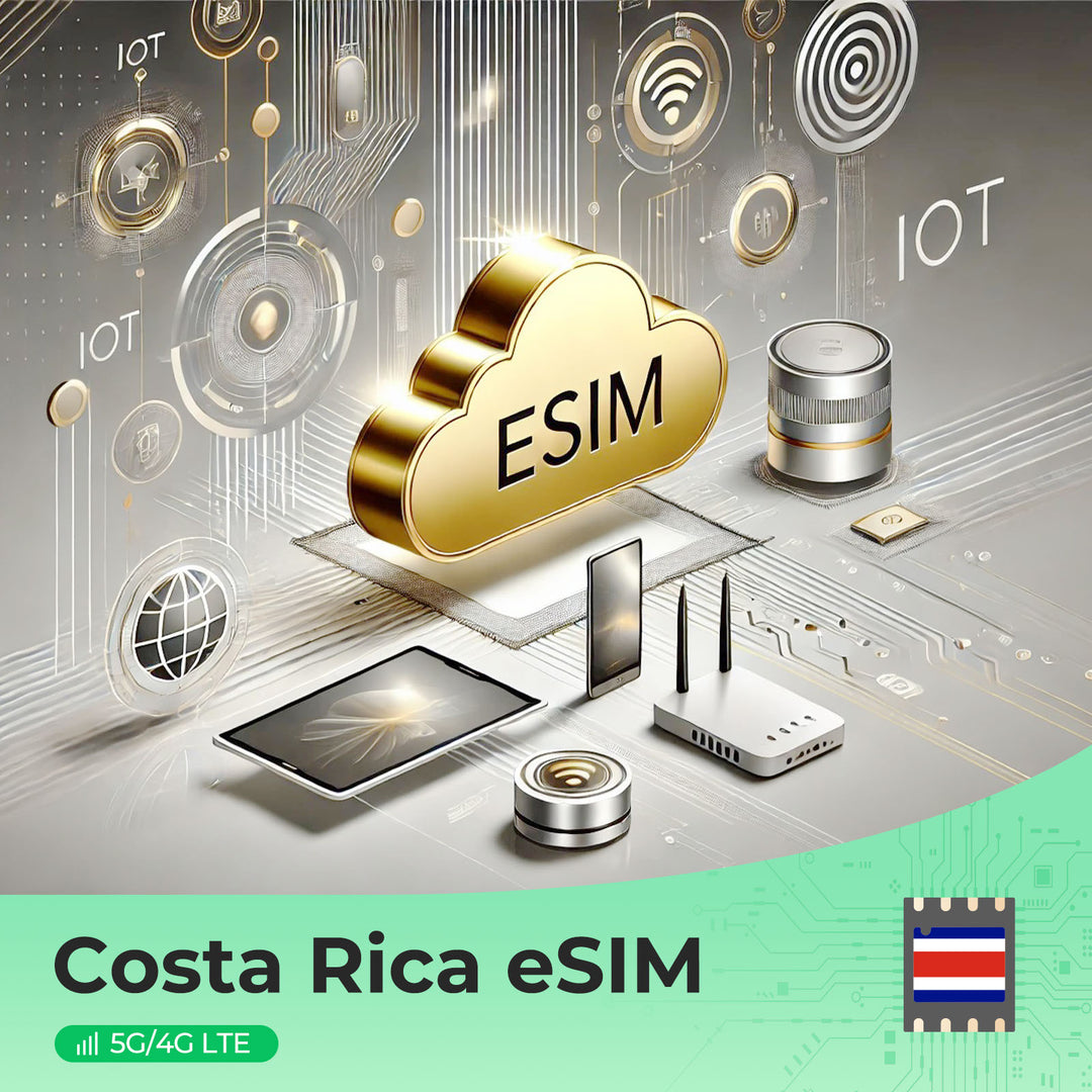 Costa Rica Travel eSIM – 4G/5G Prepaid Data, No Roaming Fees, Instant Hotspot, Support Claro & Liberty