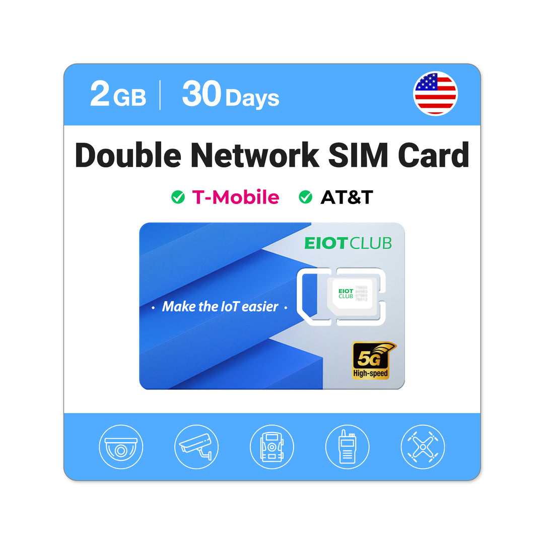 Eiotclub  USA 4G LTE Cellular Data Prepaid SIM Card - Stay Connected Anywhere with Supported AT&T  and T-mobile