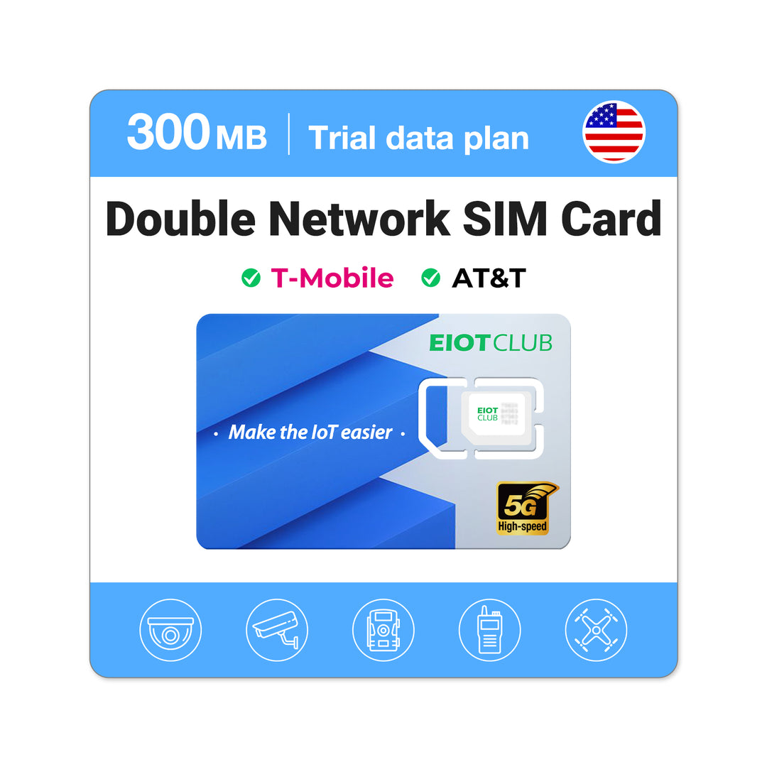 Eiotclub  USA 4G LTE Cellular Data Prepaid SIM Card - Stay Connected Anywhere with Supported AT&T  and T-mobile