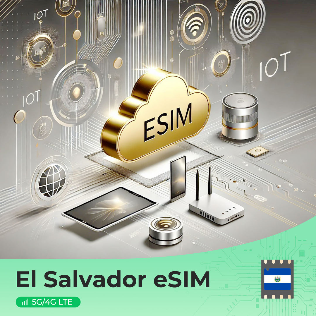 El Salvador eSIM – Prepaid 4G/5G Data, No Roaming Fees, Instant Hotspot, Movistar Support