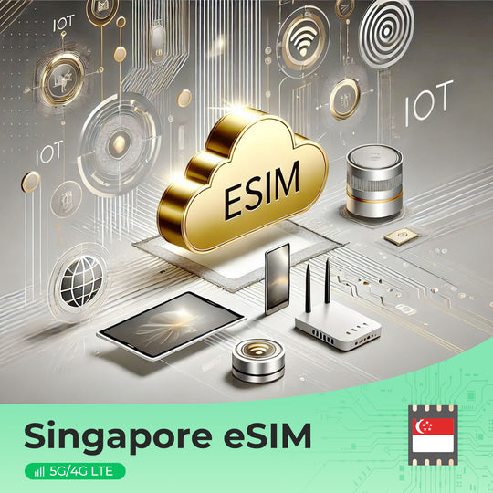 Singapore eSIM cloud with IoT devices, 5G/4G LTE connectivity features